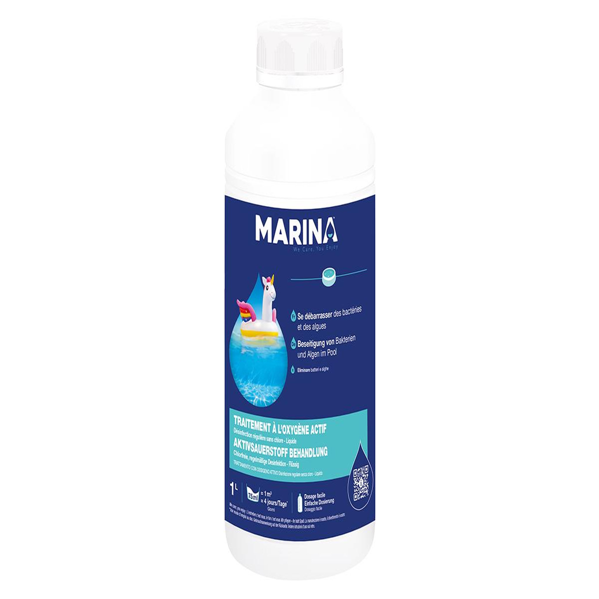 MARINA Traitement à l'oxygène actif sans chlore 1 L - Marina