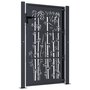 Voir la diapositive 4 : VIDAXL Portail de jardin anthracite 105x130 cm acier design de bambou