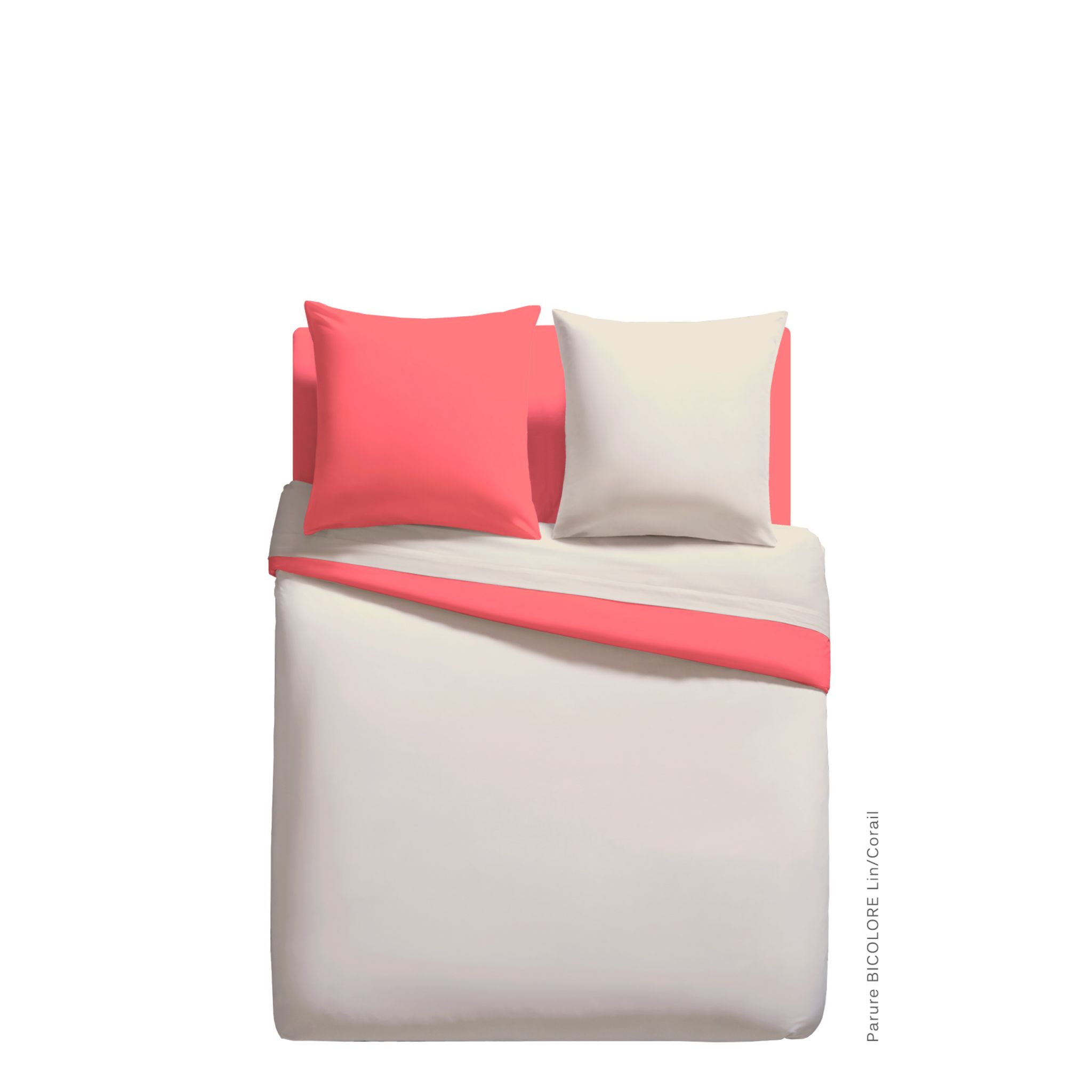 Parure de drap microfibre bicolore MIAMI pas cher Auchan.fr