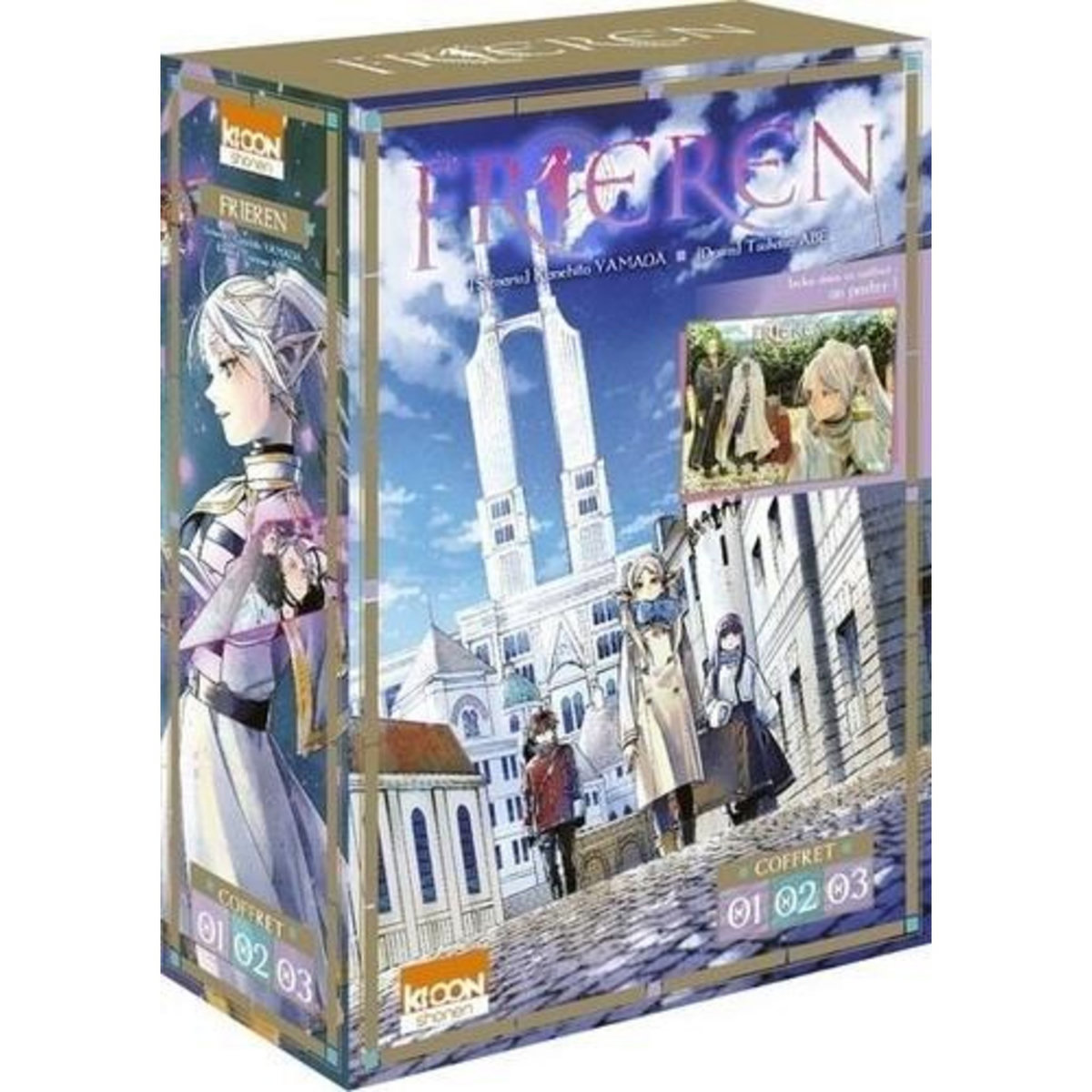 FRIEREN : COFFRET EN 3 VOLUMES : TOMES 1 A 3. AVEC 1 POSTER, Yamada Kanehito