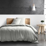 BATON ROUGE Housse de couette 100% gaze de coton. Coloris disponibles : Jaune, Blanc