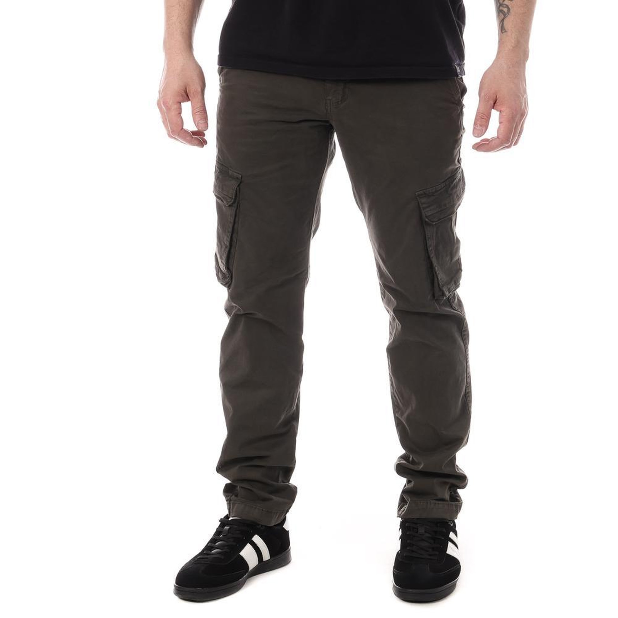 Voir la diapositive 1 : PANAME BROTHERS Pantalon Gris Homme Paname Brothers Live
