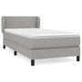 Voir la diapositive 2 : VIDAXL Sommier a lattes de lit avec matelas Gris clair 80x200 cm Tissu
