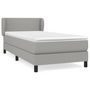 Voir la diapositive 2 : VIDAXL Sommier a lattes de lit avec matelas Gris clair 80x200 cm Tissu