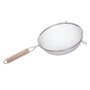 Voir la diapositive 2 : FIVE Lot de 3 Passoires Inox & Bois  Sieve  35cm Argent