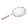 Voir la diapositive 2 : FIVE Lot de 3 Passoires Inox & Bois  Sieve  35cm Argent