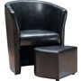 Voir la diapositive 1 : Fauteuil cabriolet + Pouf ROMA