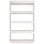 Voir la diapositive 5 : VIDAXL Bibliotheque/Separateur de piece Blanc 80x35x135 cm Pin massif