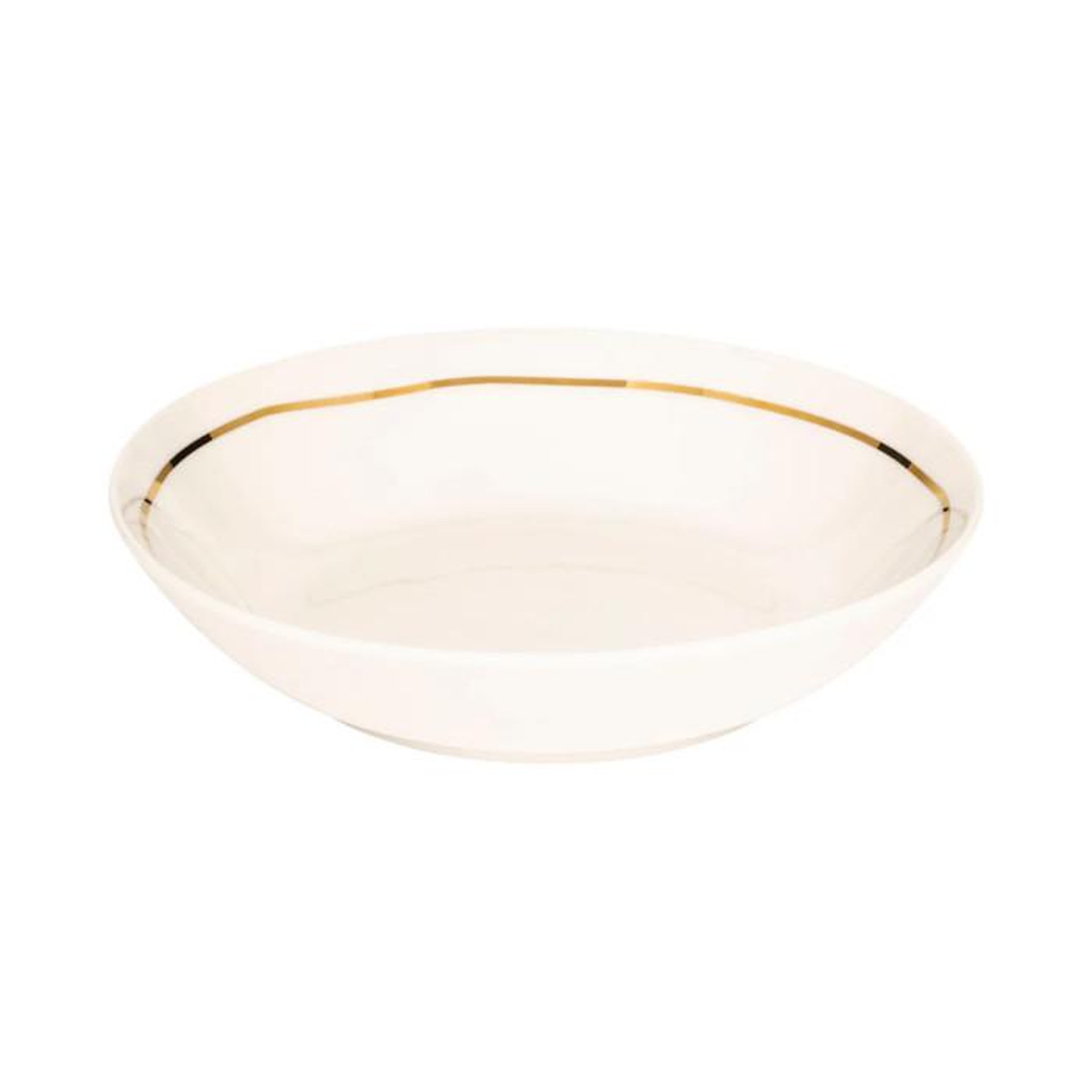 SECRET DE GOURMET Lot de 6 Assiettes Creuses  Selena  20cm Blanc