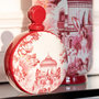 Voir la diapositive 3 : Paris Prix Pot Flasque en Porcelaine  Moriko  22cm Rouge & Blanc