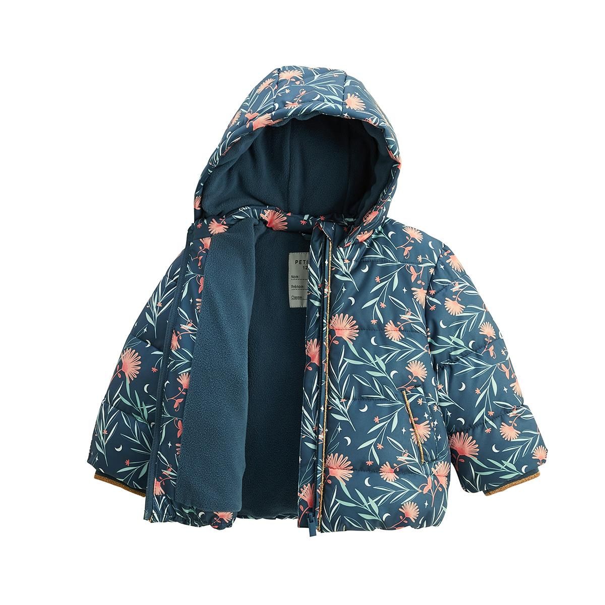Petit Béguin Doudoune enfant imperméable doublée polaire avec capuche Dina