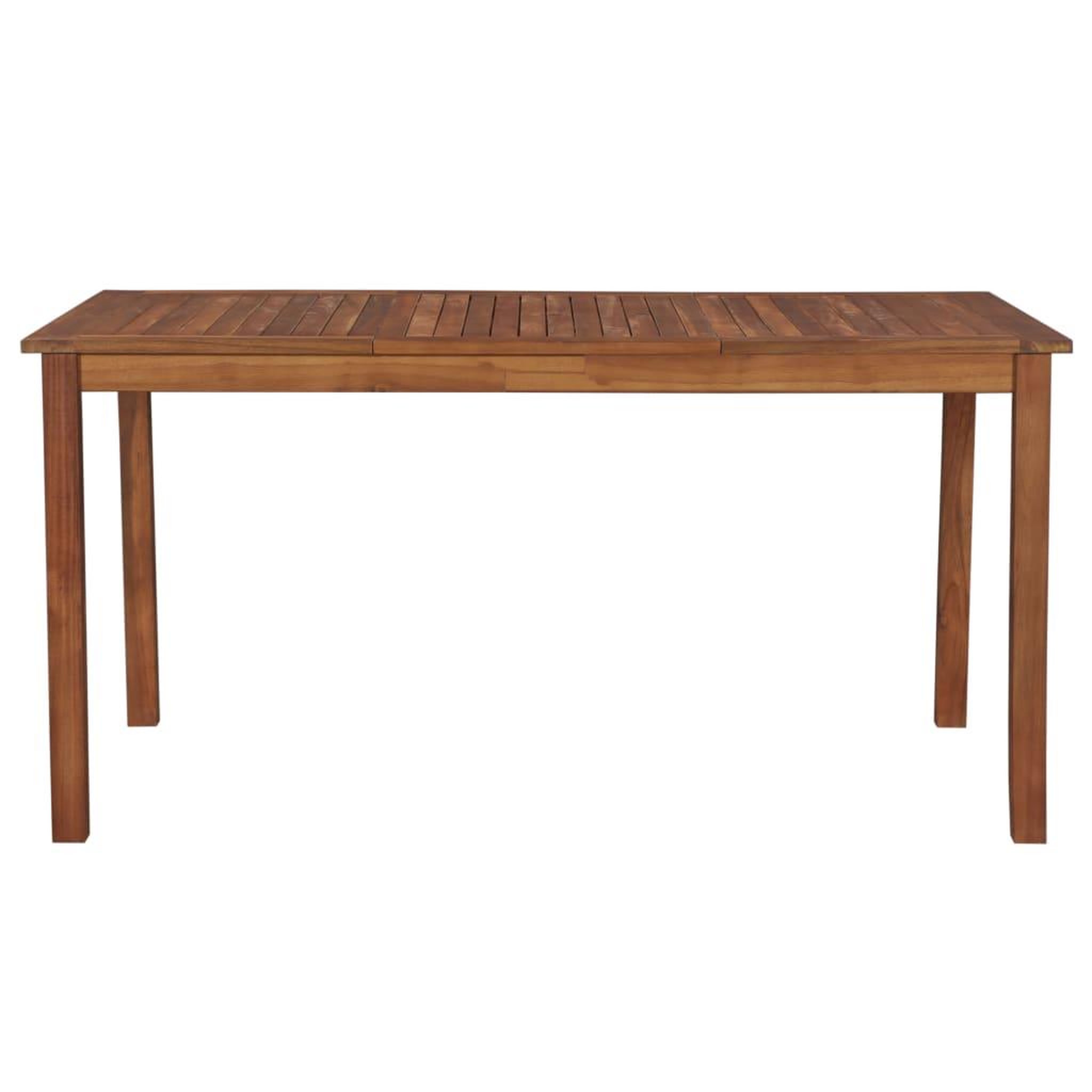 Voir la diapositive 2 : VIDAXL Table de jardin 150x90x74 cm Bois d'acacia massif