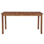 Voir la diapositive 2 : VIDAXL Table de jardin 150x90x74 cm Bois d'acacia massif