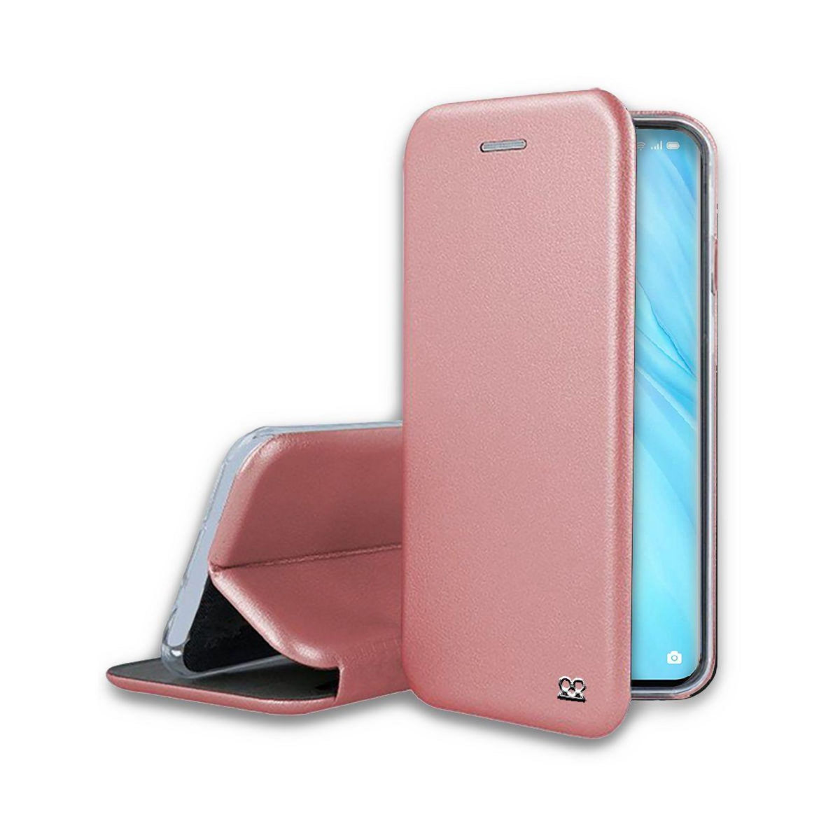 IBROZ Etui Oppo Reno 4 Pro Cuir rose gold