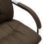 Voir la diapositive 5 : VIDAXL Chaise de bureau cantilever Marron Tissu