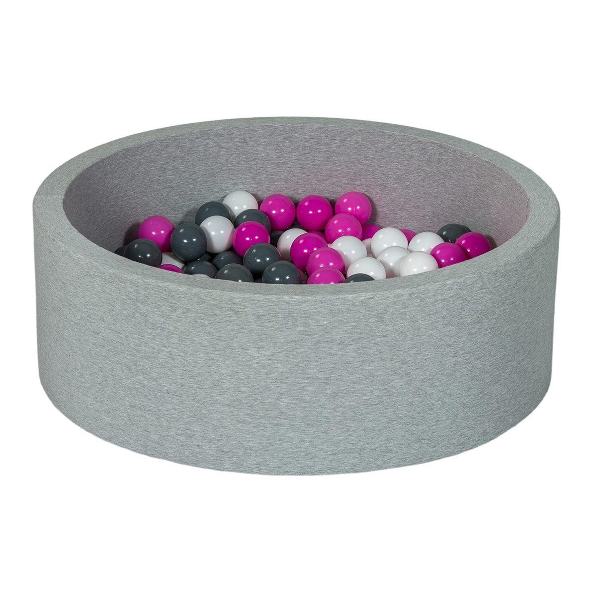 VELINDA Piscine à balles aire de jeu + 200 balles blanc,rose,gris