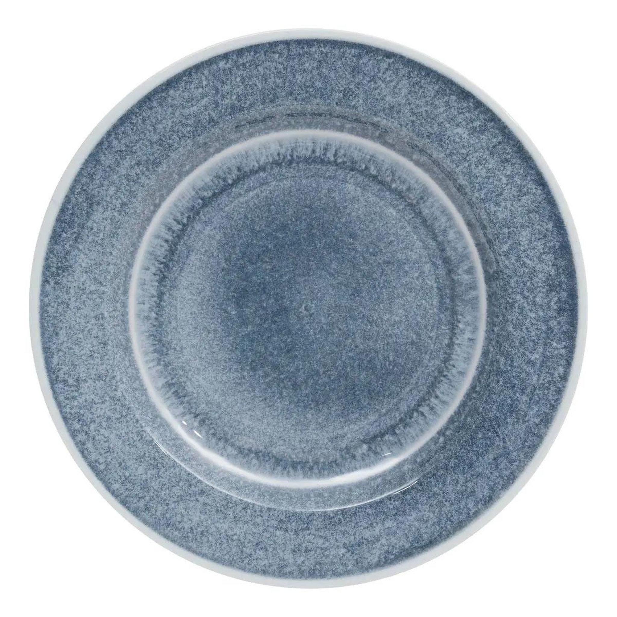 SECRET DE GOURMET Lot de 6 assiettes plates  fanny  28cm bleu