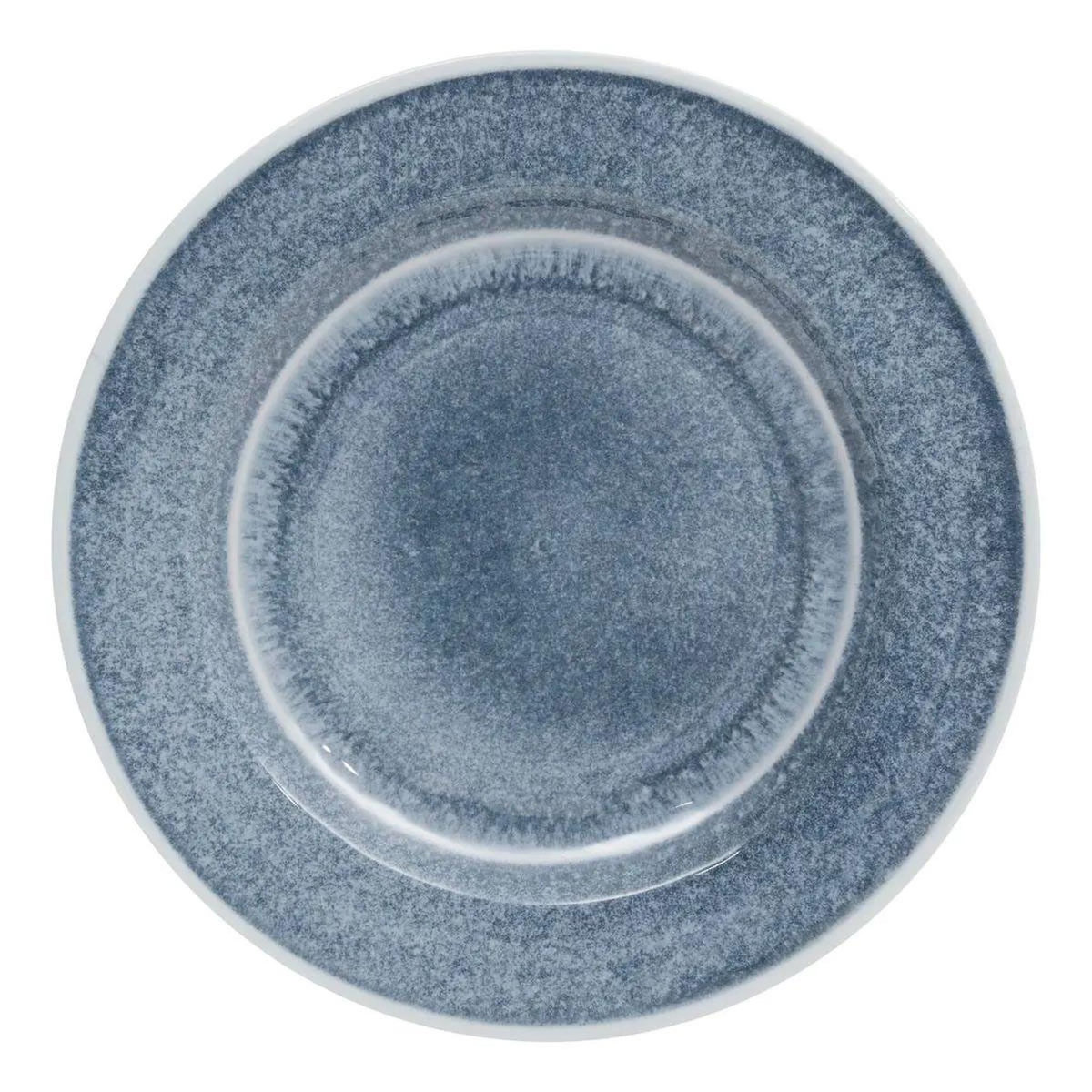SECRET DE GOURMET Lot de 6 Assiettes Plates  Fanny  28cm Bleu