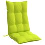 Voir la diapositive 5 : VIDAXL Coussins de chaise a dossier haut lot de 4 vert vif