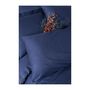 Voir la diapositive 2 : GENERIQUE Parure de lit - 129CTN64628 - 1 housse de couette 220 x 240 cm + 2 taies d'oreiller 60 x 60 cm - 100% coton ranforcé - Bleu