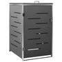 Voir la diapositive 2 : VIDAXL Abri pour poubelle 69x77,5x112,5 cm Inox
