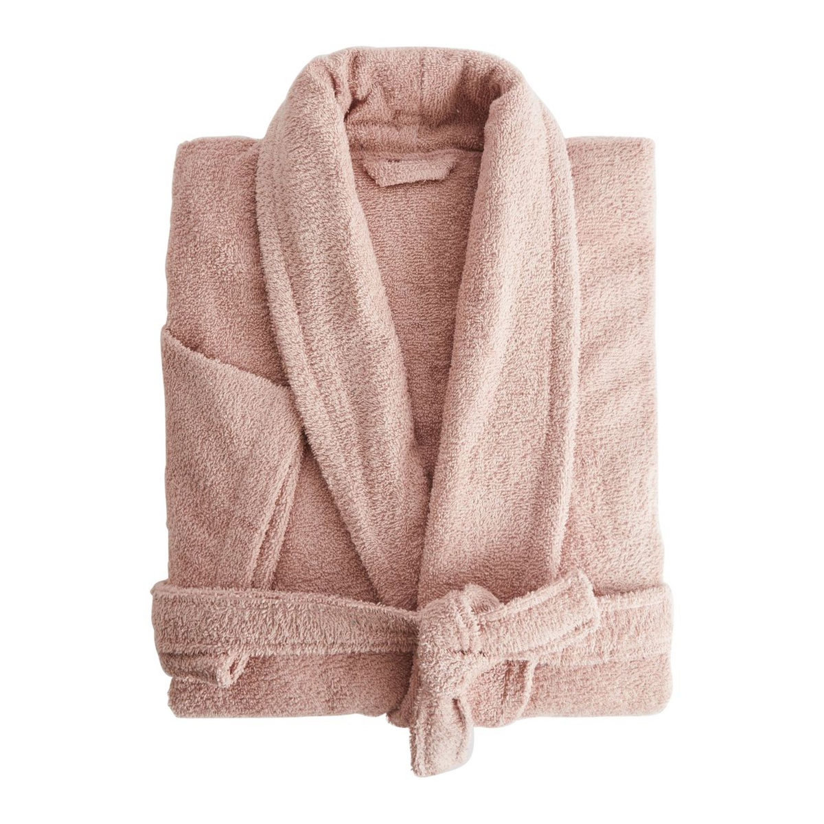 ACTUEL Peignoir col chale uni en coton 380gsm