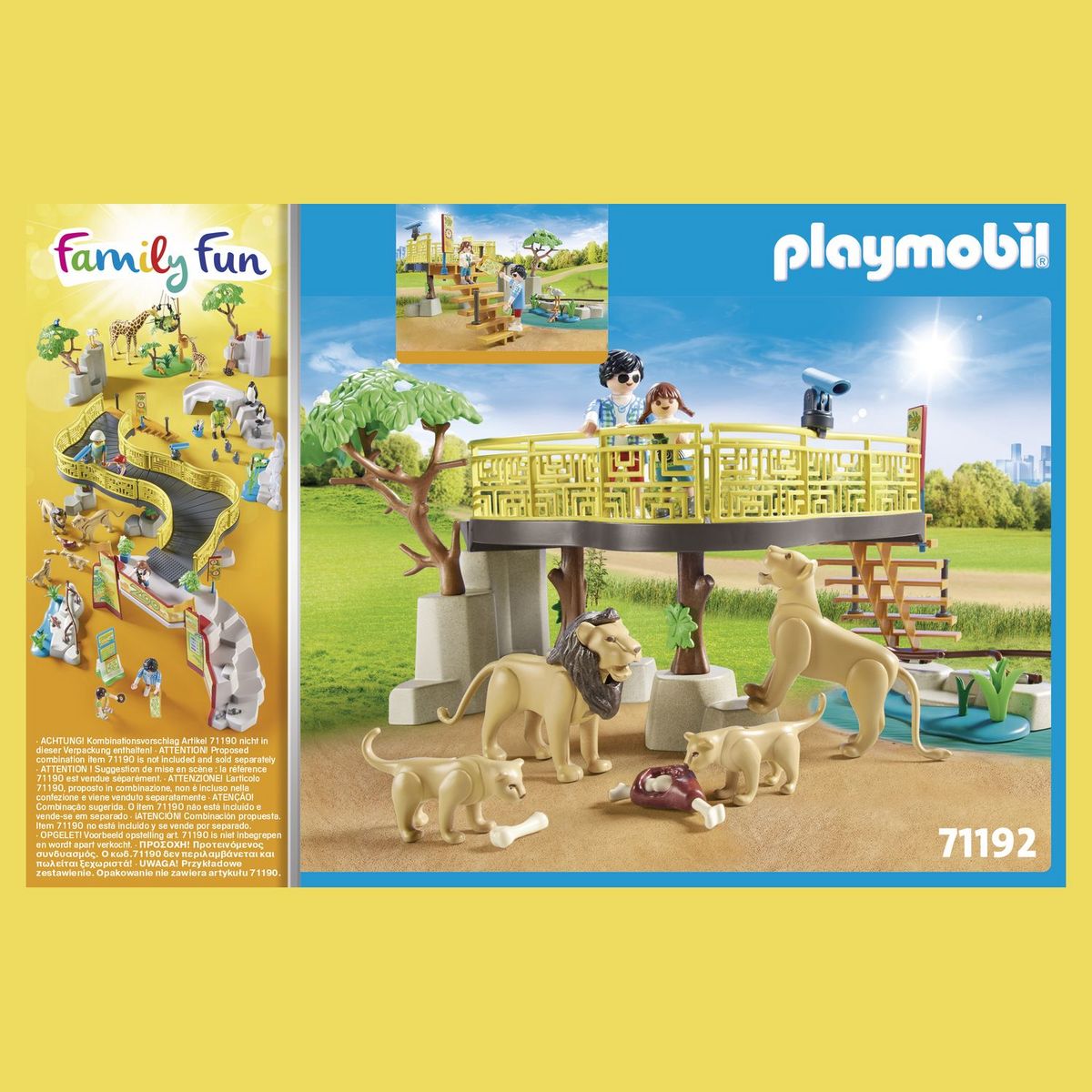 PLAYMOBIL 71192 Espace des lions 