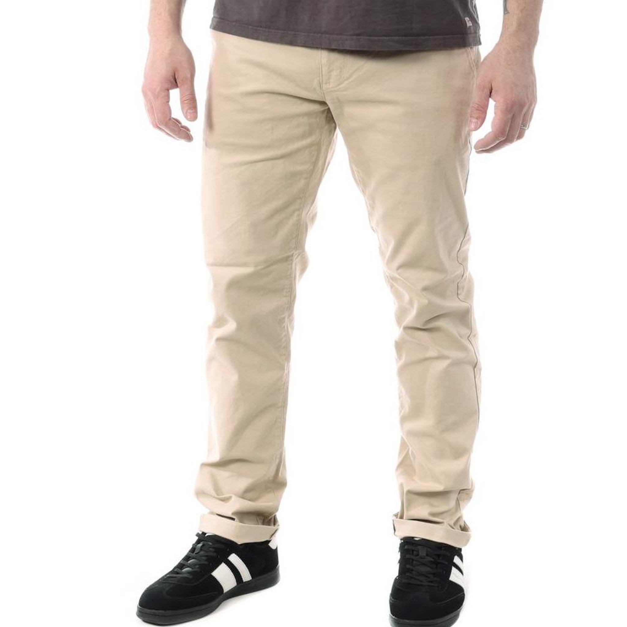 Voir la diapositive 1 : PANAME BROTHERS Pantalon Chino Beige Clair Homme Paname Brothers Costa1