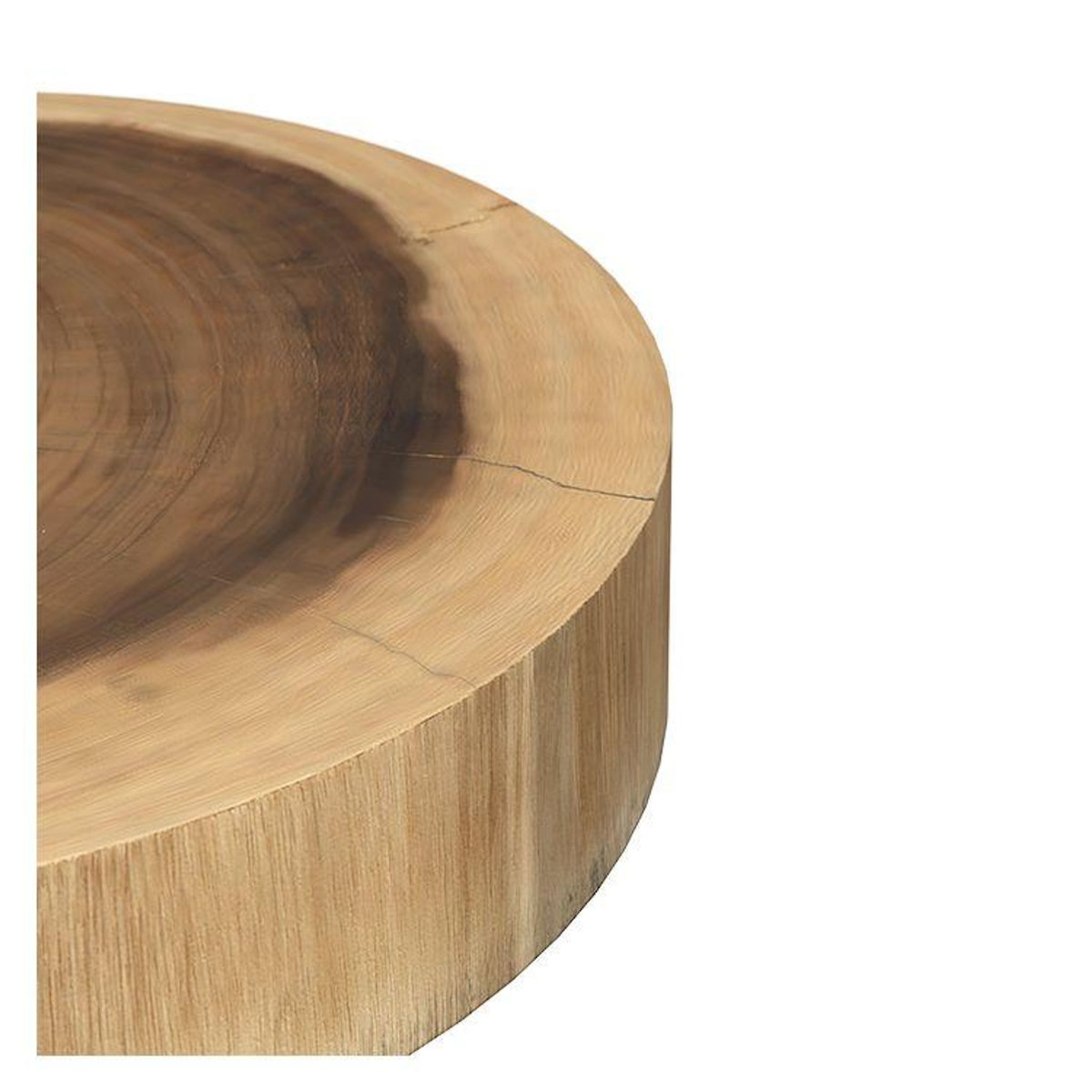 Rendez vous déco Table d'appoint ronde en bois de suar D35 cm-Janah