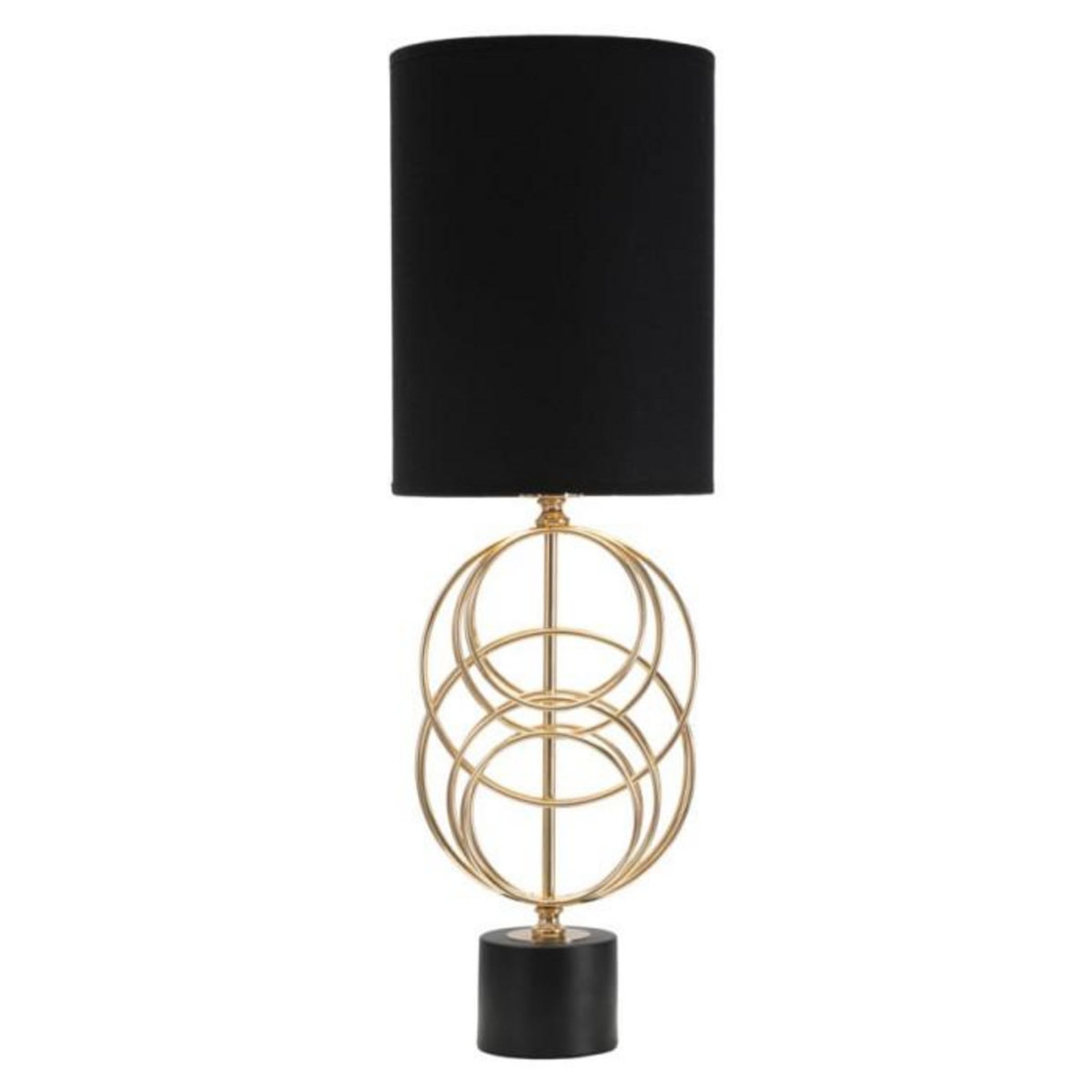 Paris Prix Lampe à Poser Design en Métal  Circly  65cm Noir & Or