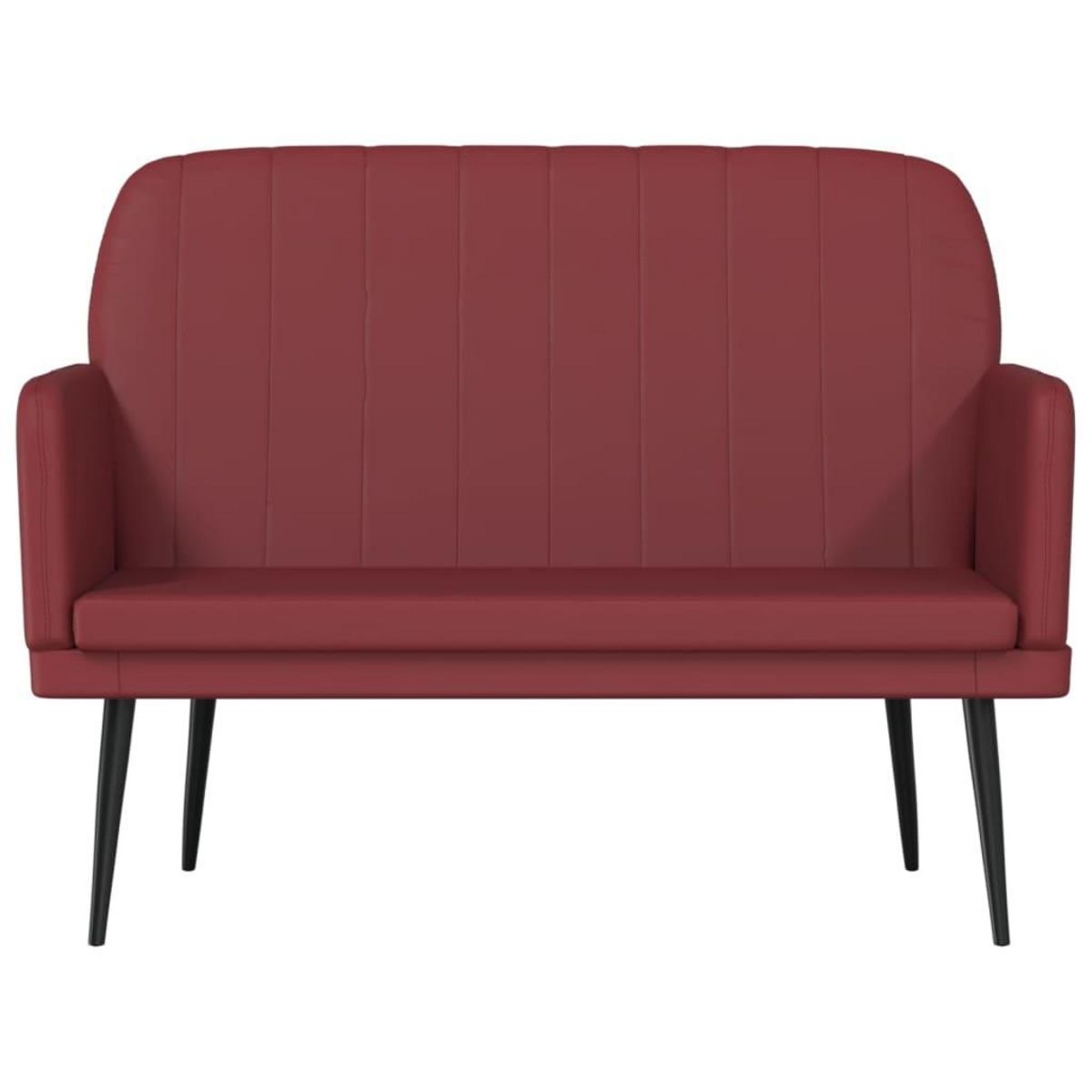 VIDAXL Banc Rouge bordeaux 107x80x81 cm Similicuir