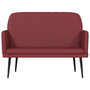 Voir la diapositive 3 : VIDAXL Banc Rouge bordeaux 107x80x81 cm Similicuir