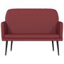 Voir la diapositive 3 : VIDAXL Banc Rouge bordeaux 107x80x81 cm Similicuir
