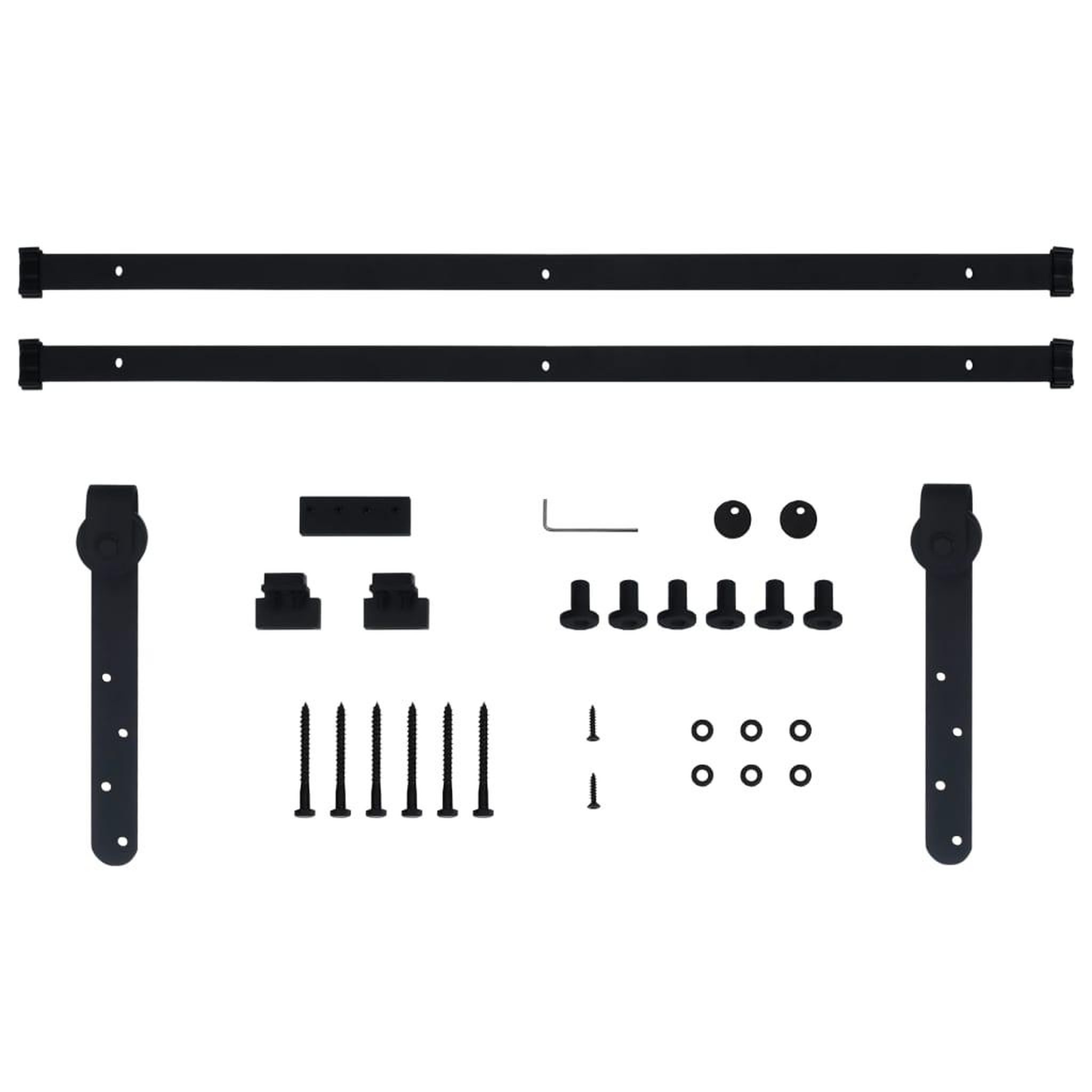 Voir la diapositive 5 : VIDAXL Kit mini de porte d'armoire coulissante Acier au carbone 183 cm