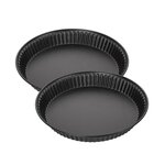 ZENKER Lot de 2 moules à quiche lorraine 28 cm Zenker Spécial Countries