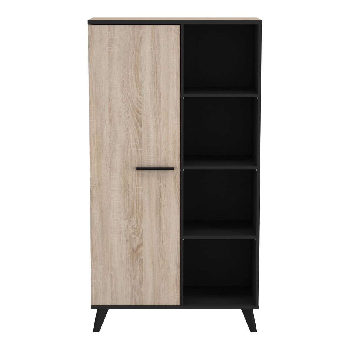 Buffet haut 1 porte 4 niches H153cm JAMES