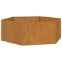 Voir la diapositive 2 : VIDAXL Jardiniere Rouille 138x120x45 cm Acier corten