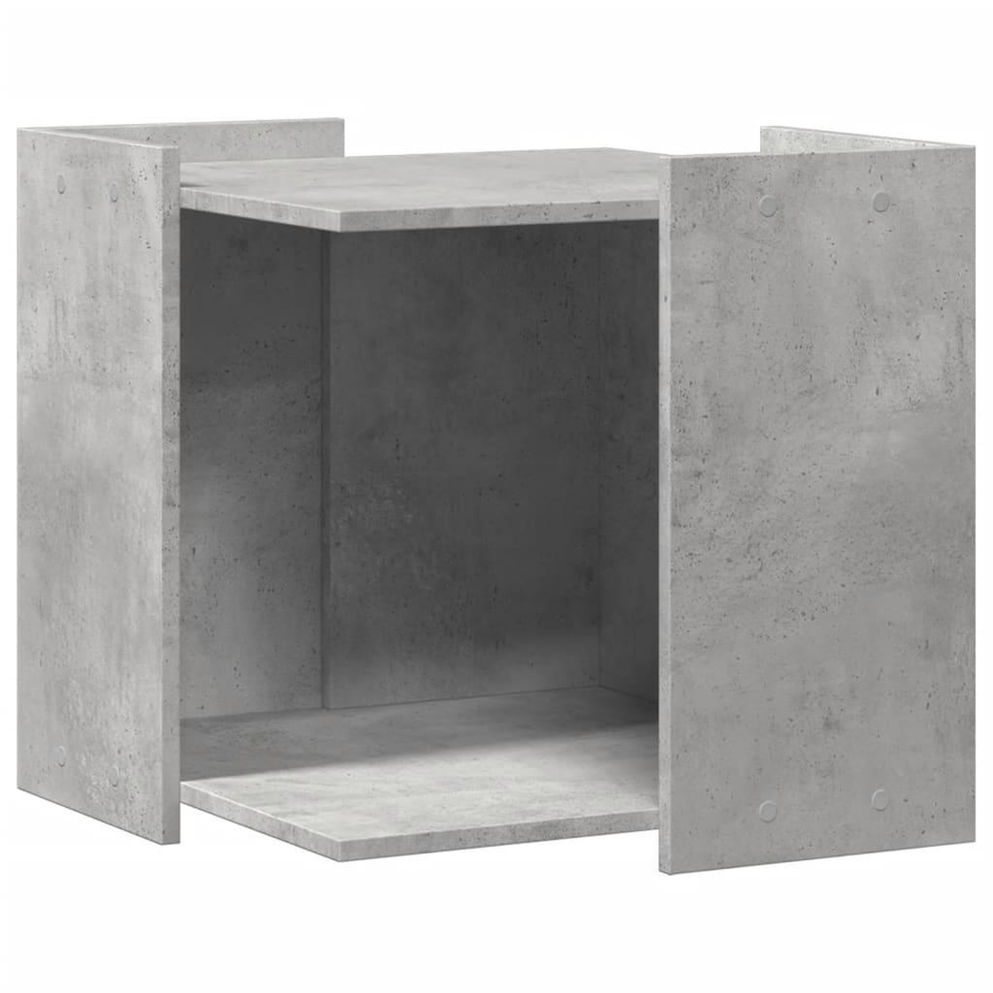 Voir la diapositive 2 : VIDAXL Meuble de bac a litiere pour chat gris beton bois d'ingenierie