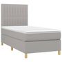 Voir la diapositive 3 : VIDAXL Sommier a lattes de lit et matelas et LED Gris clair 80x200 cm