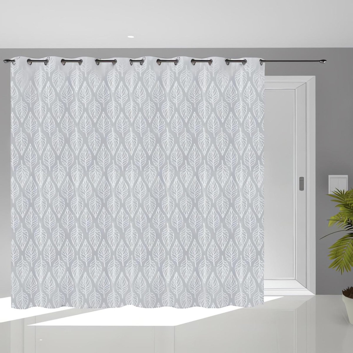 SOLEIL D'OCRE Voile à oeillets baie vitrée 280x250 cm Maud, par Soleil d'Ocre