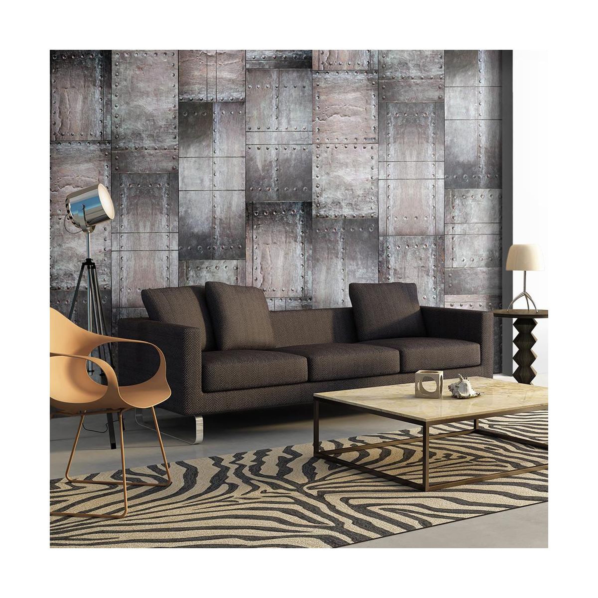 Paris Prix Papier peint  brass wall  50x1000cm