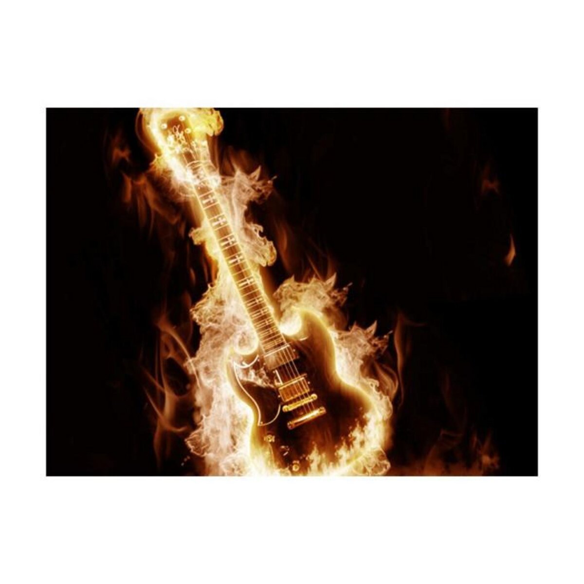 Paris Prix Papier Peint  Guitare en Flammes