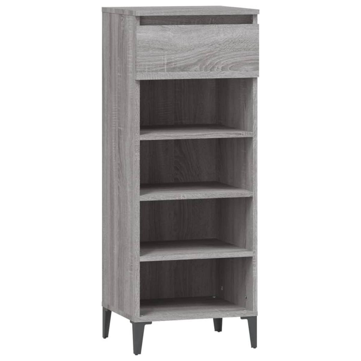 VIDAXL Etagere a chaussures Sonoma gris 40x36x105 cm Bois ingenierie