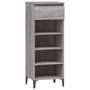 Voir la diapositive 2 : VIDAXL Etagere a chaussures Sonoma gris 40x36x105 cm Bois ingenierie