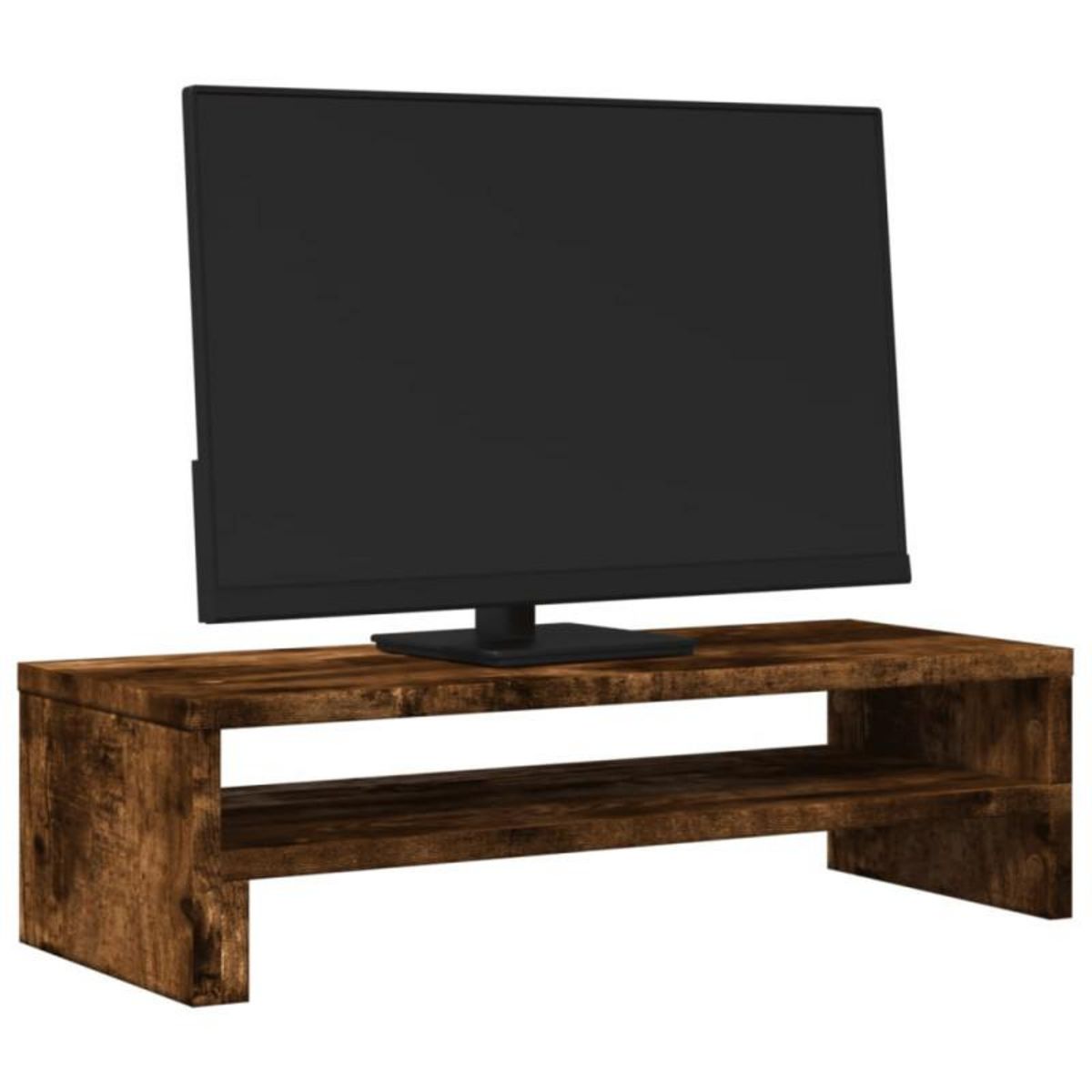VIDAXL Support de moniteur chêne fumé 54x22x15 cm bois d ingénierie