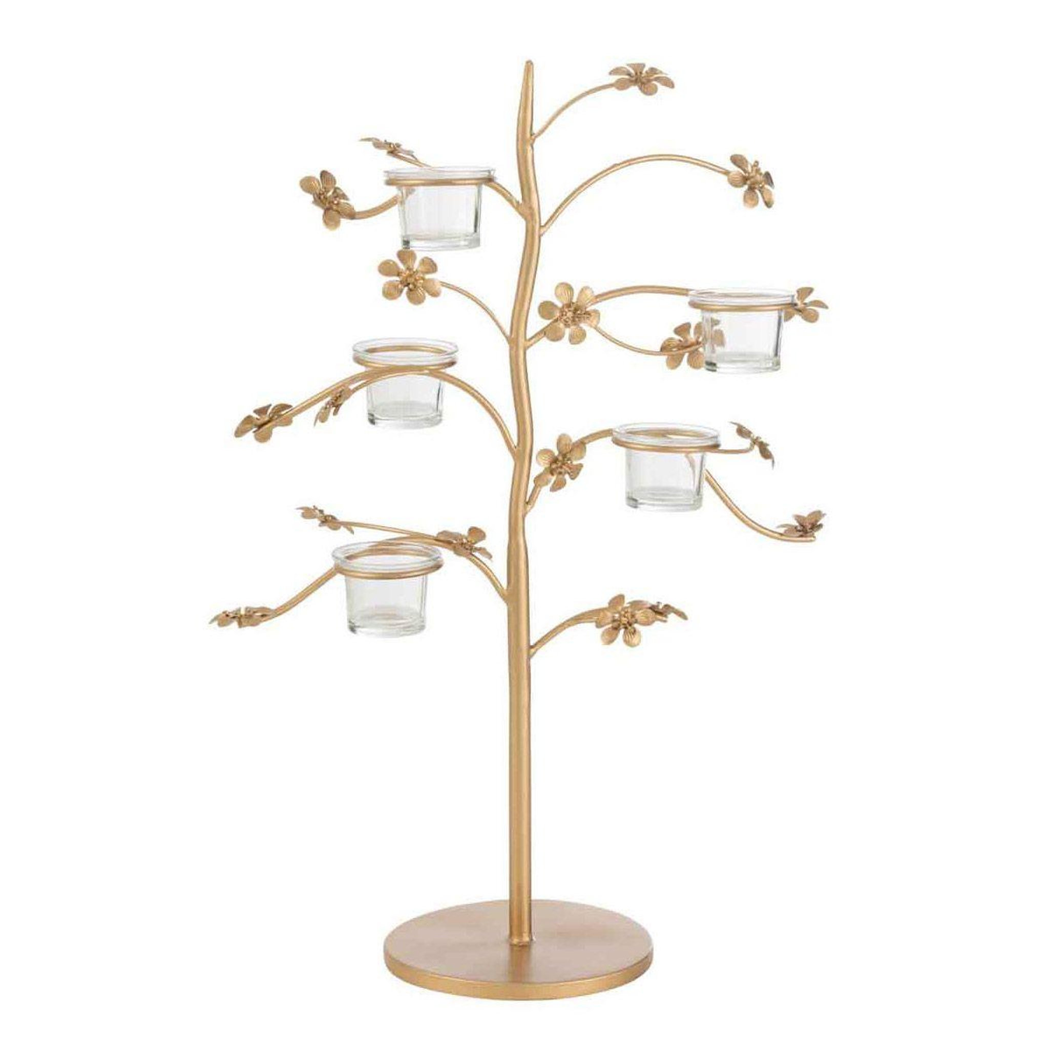 Voir la diapositive 1 : J-LINE Bougeoir design en métal  curama  54cm or