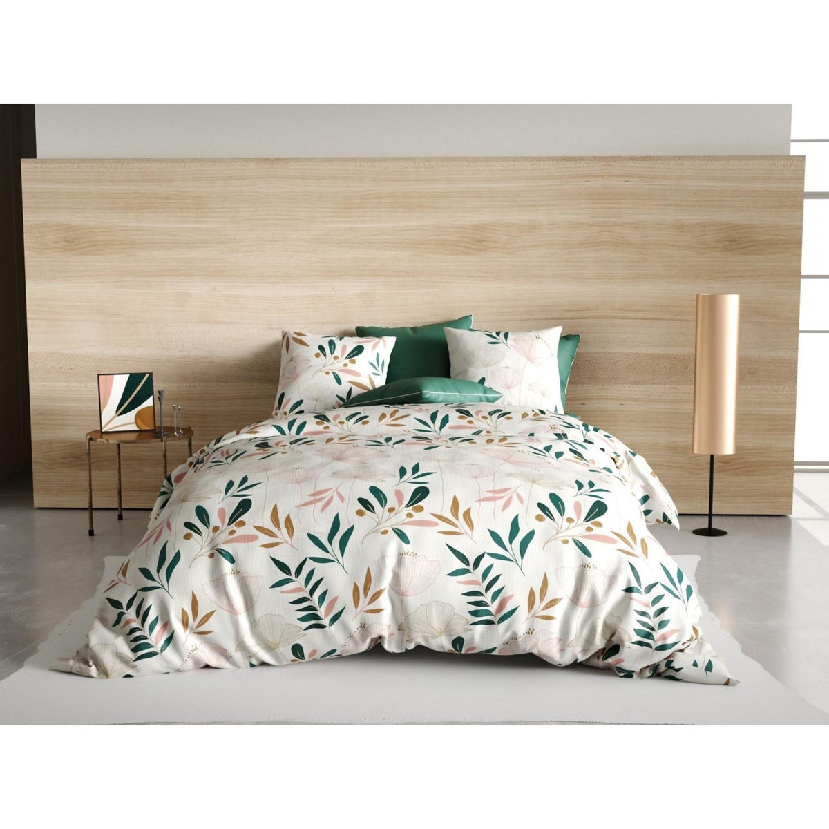 ATELIER DU COTON Parure Housse De Couette 3pcs 100% Coton 57fils -kano