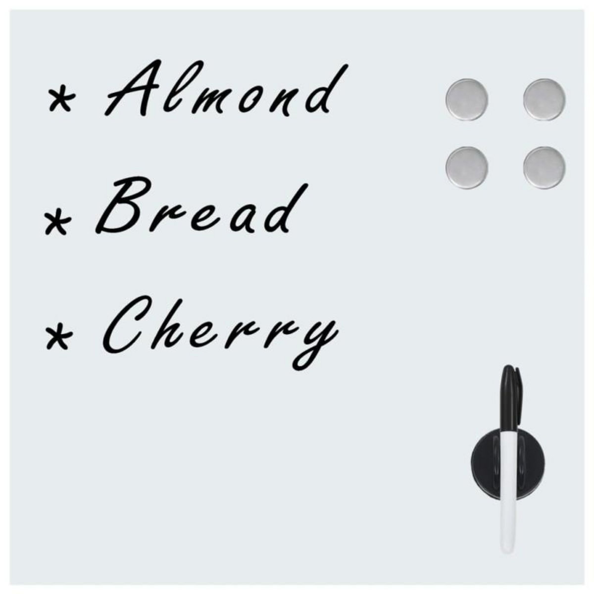 VIDAXL Tableau noir magnétique mural Verre 40x40 cm