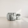Voir la diapositive 1 : LISA DESIGN Grace - canapé modulable 2 places en velours texturé