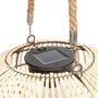 Voir la diapositive 5 : SWEEEK Lampe extérieur solaire LED à suspendre ou à poser Lilou rotin naturel Ø 31.5cm